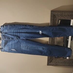 High rise skinny jeans